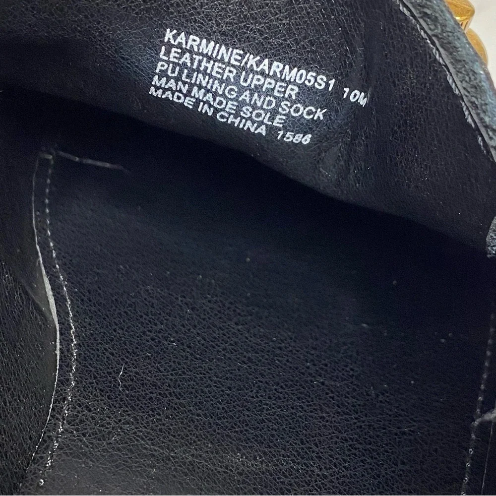 Steve Madden Karmine Black Leather Loafer 10M